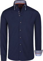 Overhemd Lange Mouw 85305 Montijo Navy Royal Blue
