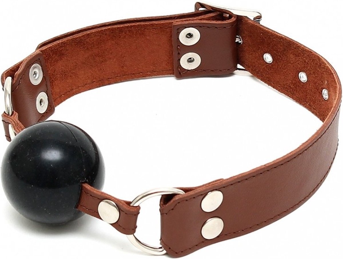 Goedkoopste Bondage Play leren mondknevel met ball gag