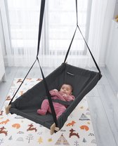 Houten Kinder Hangmat – Plafond Hangende Hangmat Schommel Zwart