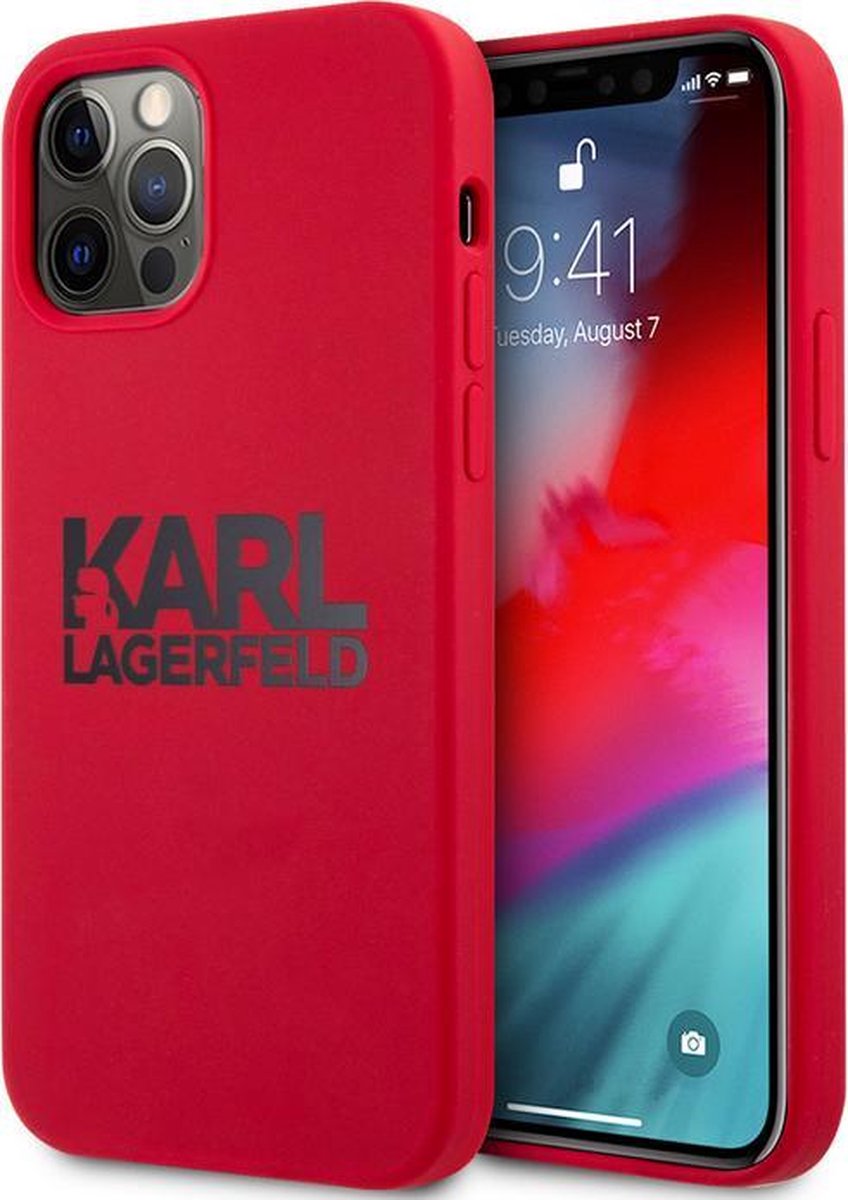 Karl Lagerfeld Silicone Back Case voor Apple iPhone 12/12 Pro (6.1