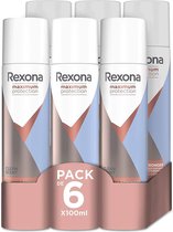 Rexona Women MaxPro Clean Scent Deodorant - 6 x 100 ml - Voordeelverpakking