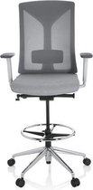 HALIFAX WORK - Werkstoel / werkkruk/ verhoogde bureaustoel Grijs