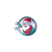 2 Love it Crazy Santa - Ring - Verstelbaar in maat - 12 mm doorsnee - Kinderen - Kerst