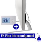 VH Flex Infrarood paneel - 350W - bijverwarming - VH Echo thermostaat - Plug & Heat