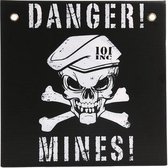Danger mines muurplaat