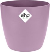 Elho Brussels Rond 16 - Bloempot voor Binnen - 100% Gerecycled Plastic - Ø 16.0 x H 14.7 cm - Levendig Violet