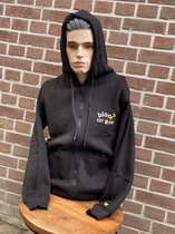 blonT-Sweatvest-100%Katoen-zwart-maat M
