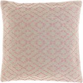 Unique Living | Kussen Elena 45x45cm old pink | Kussen woonkamer of slaapkamer