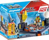 PLAYMOBIL Starterpack City Action Bouwplaats met lier - 70816