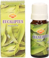 4x stuks geur olie eucalyptus 10 ml flesje