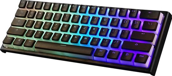 Magic Refiner – MK25 mechanisch keyboard – Blue Switches – Pudding Keycaps – 60% Mechanisch gaming toetsenbord – RGB – Plug & Play – Zwart