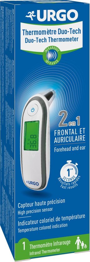 URGO Thermometer duo-tech - infrarood - oor & voorhoofd | bol