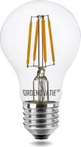 Groenovatie LED Filament Lamp E27 Fitting - 6W - 60x60 mm - Dimbaar - 6-Pack - Extra Warm Wit