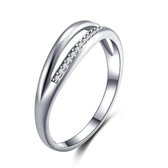 Di Lusso - Ring Orly - Zirkonia's - Zilver 925 - Dames - 18.00 mm