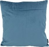 Velvet Denim Blauw Kussenhoes | Fluweel - Polyester | 45 x 45 cm