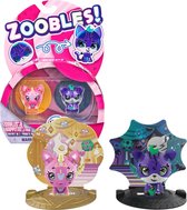 Zoobles - 2-pack Sweet Unicorn en Spooky Tiger Transformerende - Actiefiguren