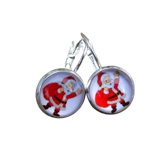 2 Love it Claus - Boucles d'oreilles d'oreilles - Noël - Longueur 2,5 cm - Diamètre 12 mm