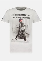 DEELUXE T-shirt met motorprintBREAKDOWN White
