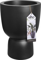 Elho Pure Coupe 41 - Pot De Fleurs pour Intérieur & Extérieur - Ø 41.3 x H 57.9 cm - Noir