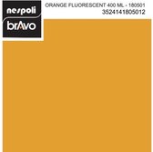 Spuitbus professionele verf fluorescerend oranje 400 ml, NESPOLI