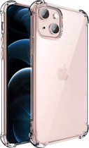 iPhone 13 Hoesje - Case Transparant - shockproof - schokbestendig - Siliconen Hoes