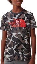 The North Face Easy T-Shirt T-shirt - Unisex - grijs/rood/wit L-152/164