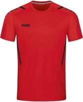 Jako Challenge Shirt Korte Mouw Dames - Rood / Zwart