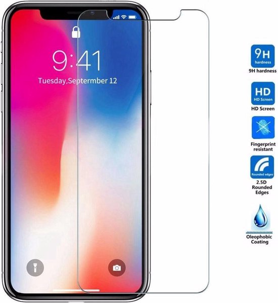 Screenprotector iphone 13 - Screenprotector glas - Tempered Glass screen protector - Extra sterk en veilig - 9H glas extra hard geschikt voor Apple iPhone 13