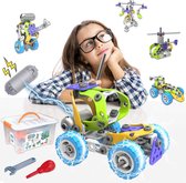 STEM Toys Kit - 10 In 1 Gemotoriseerde Educatieve Bouwtechniek - Bouwstenen Speelgoedset - Voor 6+ jaar Oude Jongens en Meisjes