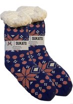 Sukats® Huissokken - Homesocks - Maat 41-46 - Anti-Slip - Fluffy - Heren Huissokken - Variant 111