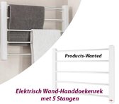 Elektrisch Wand-Handdoekenrek met 5 Stangen