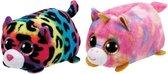 Ty - Knuffel - Teeny Ty's - Jelly Leopard & Star Unicorn