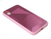 Apple iPhone XS MAX | Spiegel Facet hoesje | Beschermhoesje - Backcover | Spiegelhoesje - Mirrorcase | Diamant - Diamond | ROZE - PINK