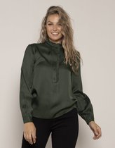 Voyar La Rue Birdie Volant Blouse | Groen