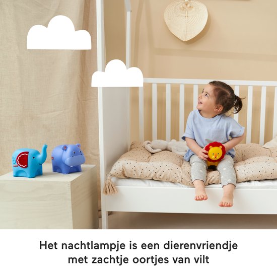 Fisher-Price LED light Nijlpaard - Nachtlampje - Bedlampje - Babykamer van Fisher-Price — afbeelding 3