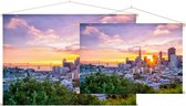 Uitzicht op het Business Center van San Francisco - Foto op Textielposter - 90 x 60 cm
