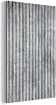 Wanddecoratie Metaal - Aluminium Schilderij Industrieel - Verweerde ijzeren structuur - 120x180 cm - Dibond - Foto op aluminium - Industriële muurdecoratie - Voor de woonkamer/slaapkamer