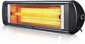 Crown Professional 2000 Watt Heater - Voor muur en plafond - 10 warmtestanden - Met Thermostaat - Waterproof Terrasheater - Met Beveiliging - Voor binnen en buiten