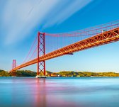 Ponte 25 de Abril over de Taag in Lissabon - Fotobehang (in banen) - 250 x 260 cm