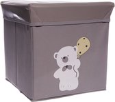 Opvouwbare Opberg Poef | Opbergbox | zitkist | (30x30x30)cm | speelgoedkoffer| kinderkamer
