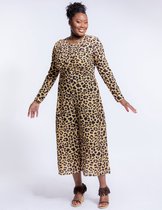 Kompletami Caramel Chocolate Raisin Cheetah Stylish Jumpsuit