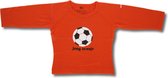 Twentyfourdips | T-shirt lange mouw kind met print 'Jong oranje' | Donker oranje | Maat 86 | In giftbox
