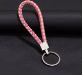 Fliex - sleutelhanger - sleutelhanger - pu leer - roze beige