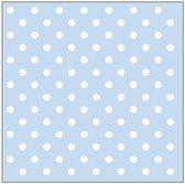 Ambiente - Papieren servetten Pastel Dots Blue 25 - 12.5x12.5 cm