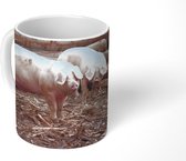 Mok - Koffiemok - Varkens - Hout - Boom - Mokken - 350 ML - Beker - Koffiemokken - Theemok