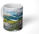 Mok - Koffiemok - Alpen - Rotsen - Gras - Mokken - 350 ML - Beker - Koffiemokken - Theemok