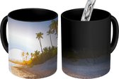 Magische Mok - Foto op Warmte Mok - Strand - Palmboom - Zand - 350 ML