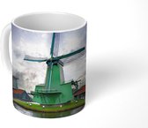 Mok - Windmolens in Zaandam bij zonsondergang - 350 ML - Beker
