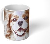 Mok - Cavalier King Charles-spaniël in de herfst - 350 ML - Beker