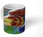 Mok - Koffiemok - Close-up van een sulawesi-jaarvogel - Mokken - 350 ML - Beker - Koffiemokken - Theemok